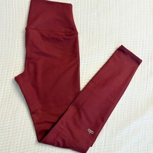ALO Yoga Deep Red Leggings